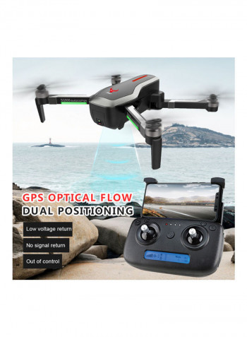 SG906 GPS Brushless 4K Drone with Camera Handbag 5G Wifi FPV Foldable Optical Flow Positioning Altitude Hold RC Quadcopter Drone with 2 Battery Black 30.1*14.5*23.6cm