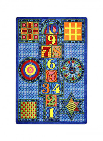 Kid Essentials Active Play And Juvenile Games Galore Area Rug Multicolour 162.56 x 233.68centimeter