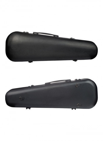 4/4 Portable Carbon Fiber Violin Case With Hygrometer Straps