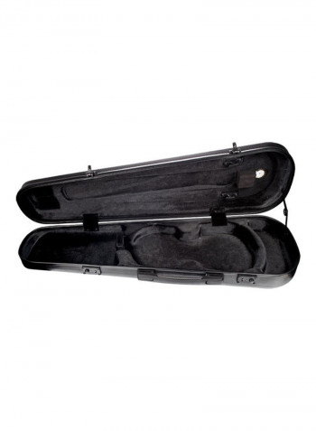 4/4 Portable Carbon Fiber Violin Case With Hygrometer Straps