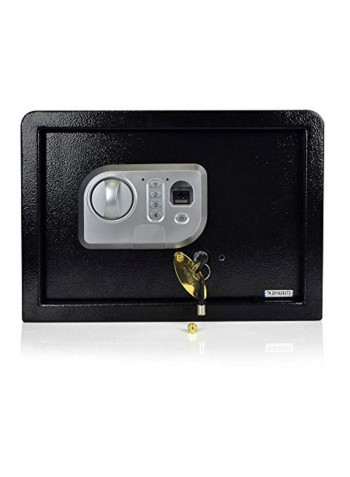 Fingerprint Electronic Safe Black/White 15x11.8x11.8inch