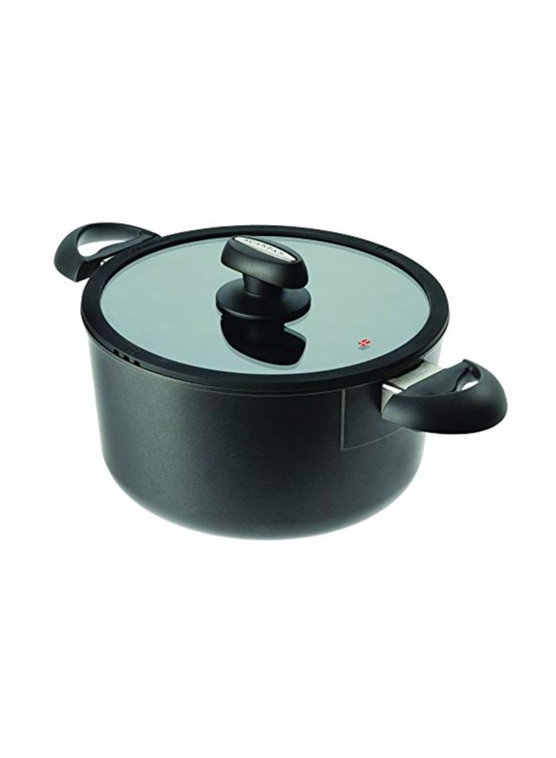 Aluminium Covered Dutch Oven With LId Black