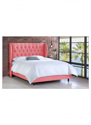 Tufted Upholstered Bed Without Mattress Petal 180 x 200centimeter