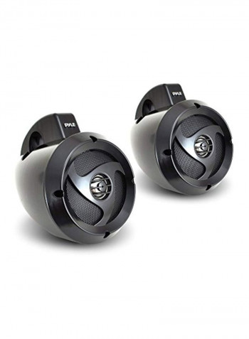 Wakeboard Speaker And Amplifier System Kit PLUTVA102 Black