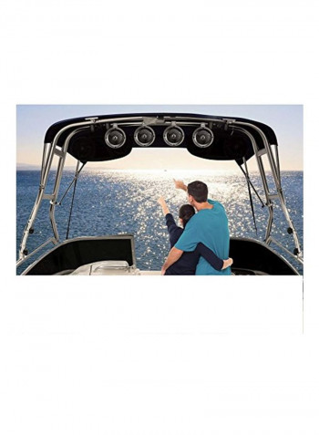 Wakeboard Speaker And Amplifier System Kit PLUTVA102 Black