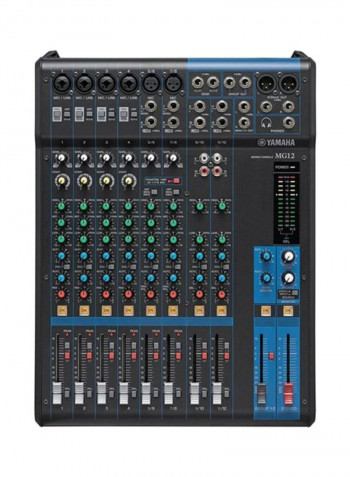 12-Channel 3rd Generation Audio Mixer MG12 Black