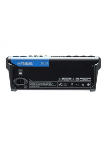 12-Channel 3rd Generation Audio Mixer MG12 Black