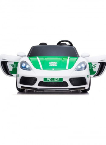 Porsche Panamera Dubai Police Ride On Car 12v Two Seater  Bluetooth LED Ready & Assembled