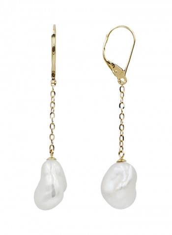 3-Piece 18K Gold Exquisite Design Pearl Necklace With Braclet And Earrings Set