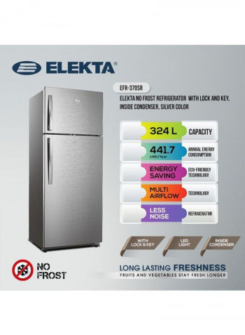 Double Door Refrigerator 324 l 152 W EFR-370SR Silver