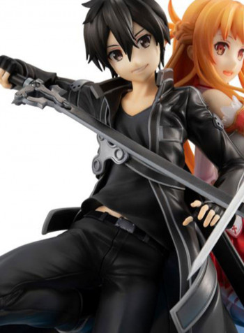 2-Piece Lucrea Kirito And Asuna Action Figure Set 8.6inch