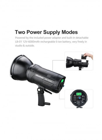 Dimmable Photography Fill Light With Bowen Mount Black