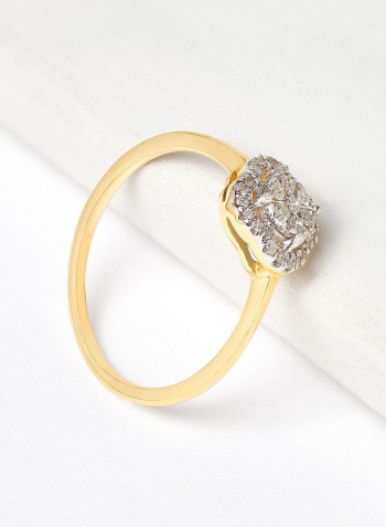 18 Karat Gold Sparkle Ring