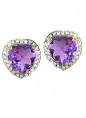18 Karat Gold Diamond Studded Heart Cut Earrings reviews 18 Karat Gold Diamond Studded Heart Cut Earrings