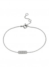 18 Karat White Gold 0.2Ct Diamond Studded Mini Dia Bracelet