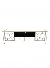 Charlotte Low 70 Inch TV Unit Beige/White 180x55x40cm