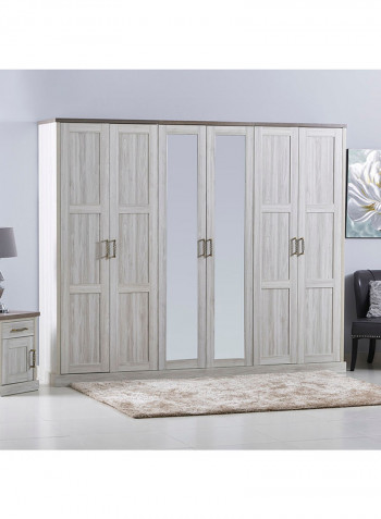 Angelic Mirror Wardrobe Grey
