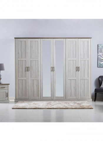 Angelic Mirror Wardrobe Grey