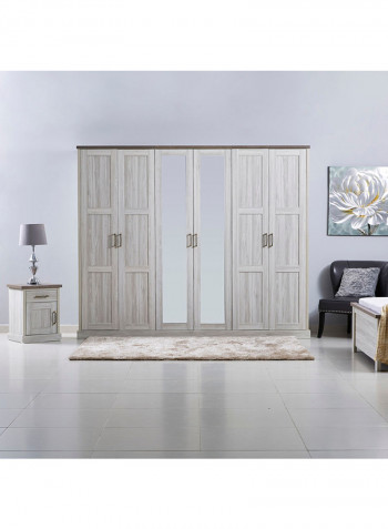 Angelic Mirror Wardrobe Grey