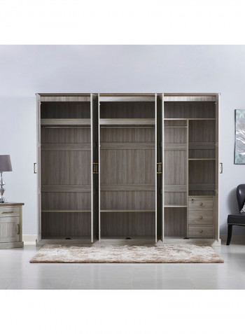 Angelic Mirror Wardrobe Grey
