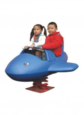 2-In-1 Rocking Swing Shark Rider 146x128x95centimeter