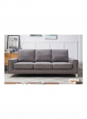 Caster 3-Seater Sofa Grey