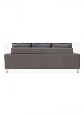 Caster 3-Seater Sofa Grey