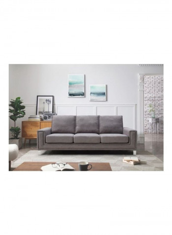 Caster 3-Seater Sofa Grey