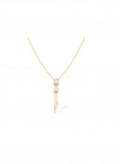 18 Karat Farah Gold Necklace With Diamond Pendant