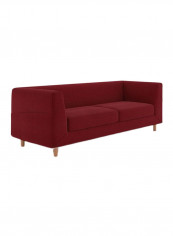 Rubik 3-Seater Sofa Red 190x85x80centimeter