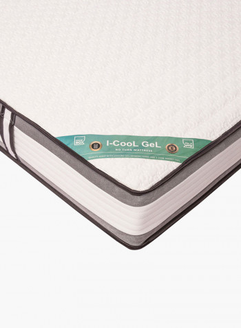 I-Cool Roll Packed Gel Memory Foam Mattress White King