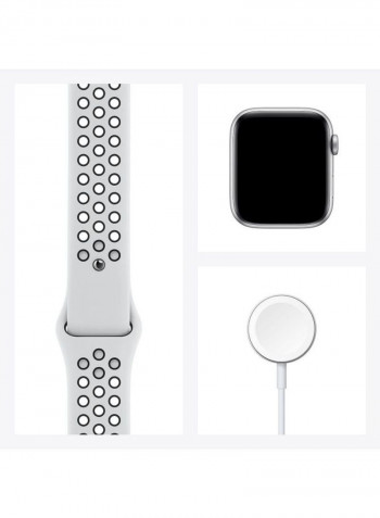 Watch Nike Series 6- 44 mm GPS Silver Aluminium Case with Nike Sport Band Pure Platinum/Black
