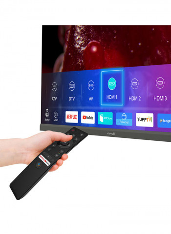55 Inch 4k QLED Android smart Tv With Bulit in Evvo Sound bar 55EV350QA Black