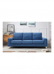 Caster 3-Seater Sofa Blue