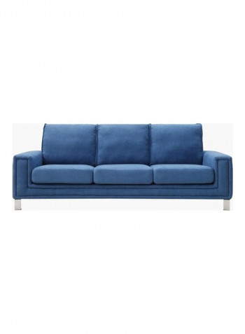 Caster 3-Seater Sofa Blue