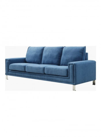 Caster 3-Seater Sofa Blue