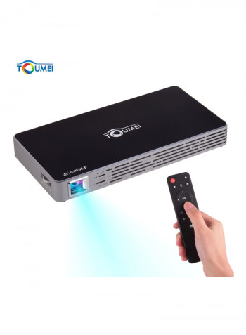 Portable Smart DLP Projector أسود