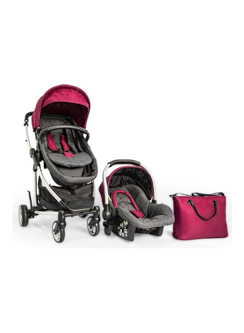 Baby Stroller And Car Seat Set With Diaper Bag