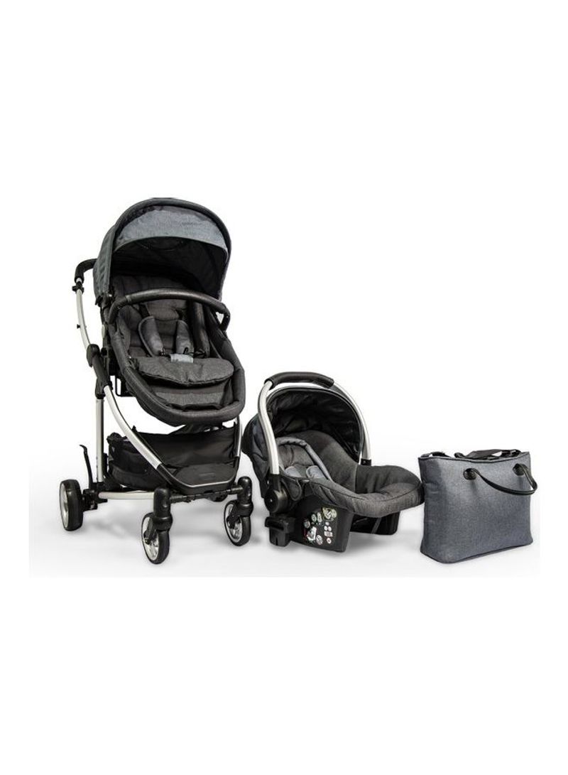 Baby Stroller And Car Seat With Diaper Bag  Set