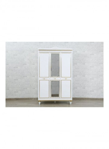 Brandford Wardrobe White 60x127x213cm