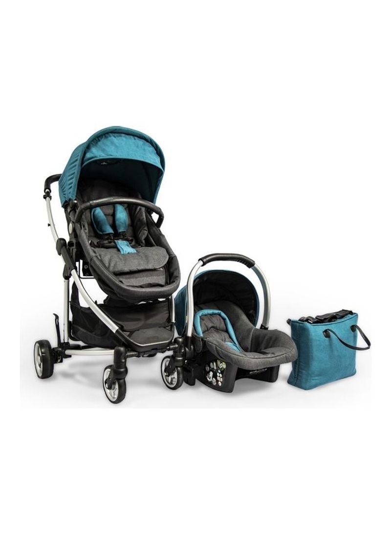 Baby Stroller And Car Seat With Diaper Bag Set