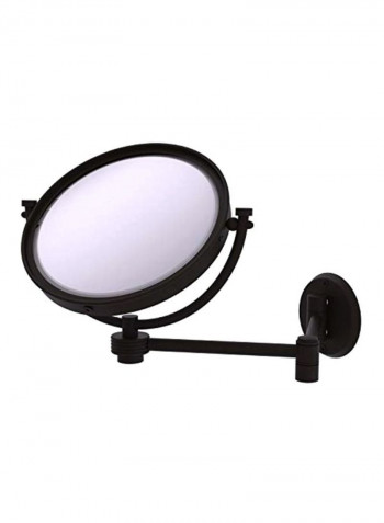 Wall Mounted Extending Mirror Brown/Clear 8inch