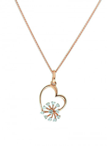 18K Gold Diamond Pendant Necklace