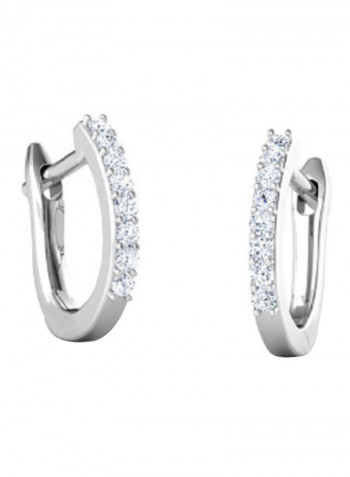 18K White Gold Exquisite Design Diamond Earring