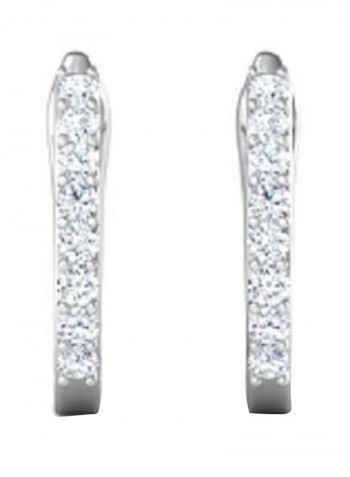18K White Gold Exquisite Design Diamond Earring