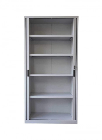 Godrej OEM Full Height Tambour Door Cabinet Grey 46.3cm
