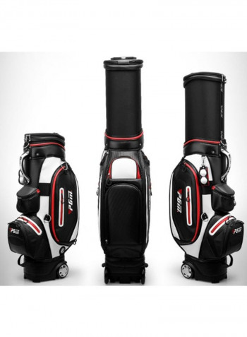 Retractable Golf Ball Bag With Pulley And Clamp 124x41x25cm