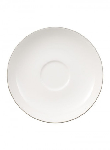 12-Piece Anmut Platinum Coffee Cup And Saucer Set White/Silver