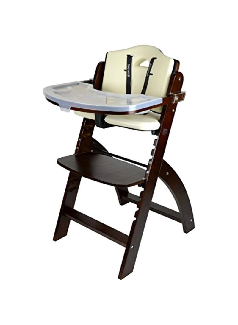 Wooden High Chair With Tray