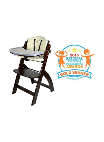 Wooden High Chair With Tray